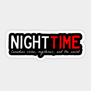 Nighttime explained Sticker